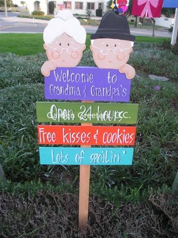 picture of WELCOME TO GRANDMA & GRANDPA'S - Click Image to Close