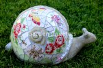 picture of LARGE MOSAIC SNAIL MOSAIC STATUE SNAIL MOSAIC-br