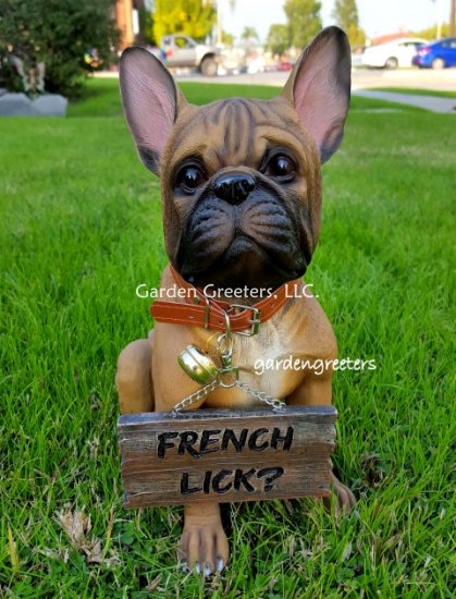 picture of FRENCH BULLDOG STATUE FIGURINE BULLDOG STATUE - Click Image to Close