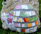 picture of OWL MOSAIC STATUE-fl