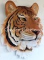 picture of ORANGE TIGER HEAD WALL MOUNT STATUE