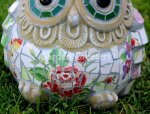 picture of OWL MOSAIC STATUE-fl