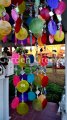 picture of MIXED COLORS CAPIZ WIND CHIMES