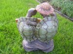 picture of TURTLE COUPLE w/SOLAR LIGHT