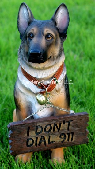 picture of GERMAN SHEPHERD STATUE - Click Image to Close