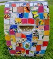 picture of MOSAIC GARDEN STOOL MOSAIC PLANT STAND-grsq
