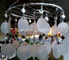 picture of WHITE/SILVER CAPIZ WIND CHIMES