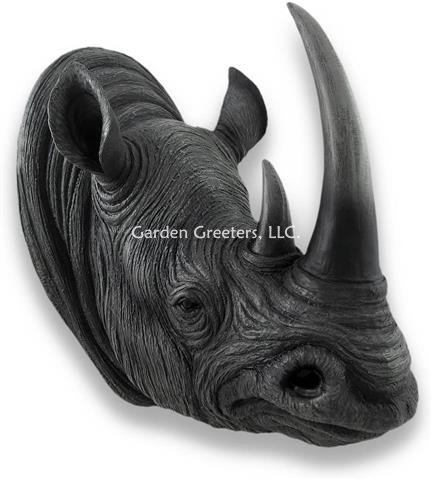 picture of LARGE RHINO RHINOCEROS HEAD WALL MOUNT - Click Image to Close