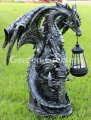 picture of DRAGON STATUE WITH SOLAR LIGHT LANTERN