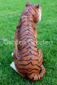 picture of ORANGE TIGER STATUE ORANGE TIGER FIGURINE