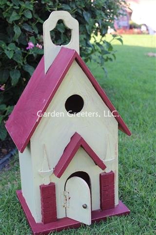 picture of BIRDHOUSE RED/YELLOW - Click Image to Close