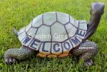 picture of LARGE TURTLE STATUE LARGE TURTLE FIGURINE WELCOME