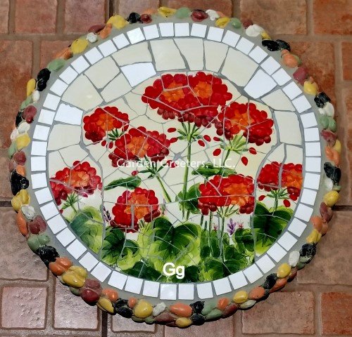 picture of MOSAIC STEPPING STONE MOSAIC WALL ART MOSAIC WALL DECOR - Click Image to Close