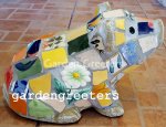 picture of PIG MOSAIC PIG STATUE PIG MOSAIC