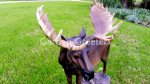 picture of LARGE MOOSE STATUE FIGURINE