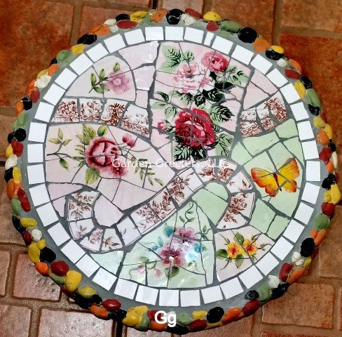 picture of MOSAIC STEPPING STONE MOSAIC WALL ART MOSAIC WALL DECOR - Click Image to Close