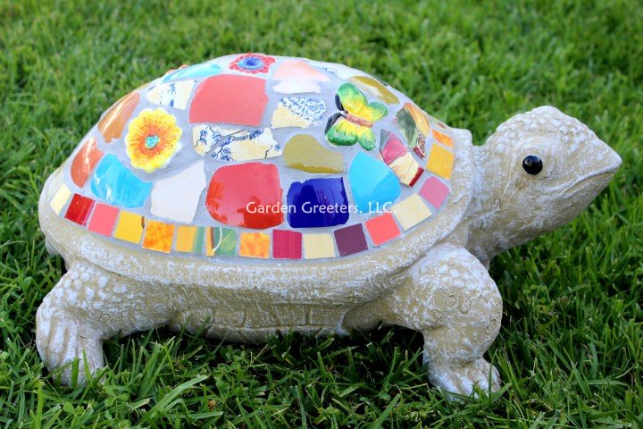 picture of LARGE MOSAIC TURTLE STATUE TURTLE MOSAIC-fm - Click Image to Close
