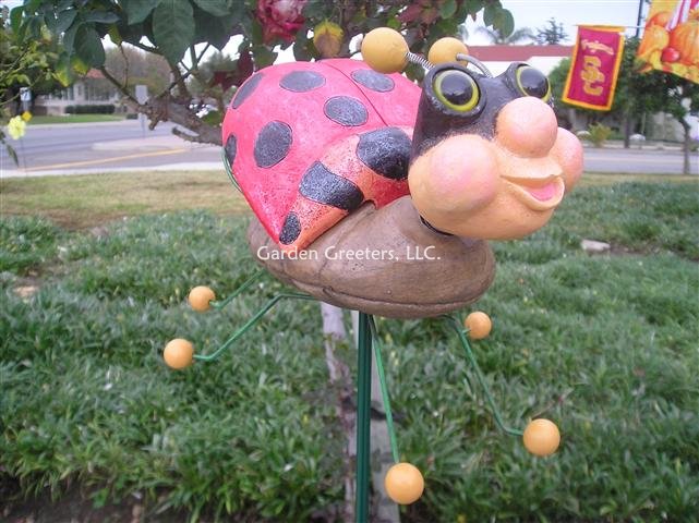 picture of LADYBUG GARDEN STAKE - LARGE - Click Image to Close