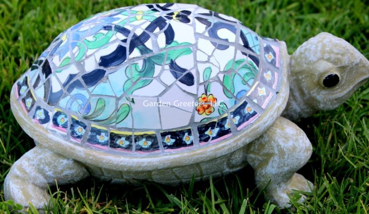 picture of MOSAIC TURTLE MOSAIC STATUE TURTLE MOSAIC - Click Image to Close