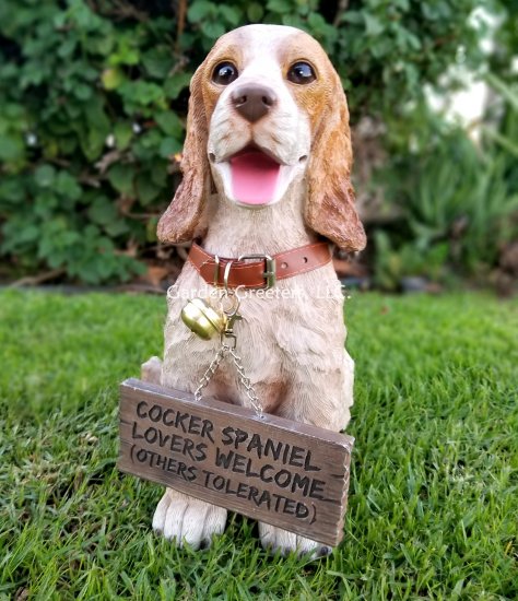 picture of Cocker spaniel Statue Cocker spaniel figurine - Click Image to Close