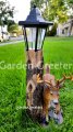 picture of SOLAR DEER STATUE FIGURINE DEER WHITE TAIL