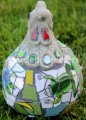 picture of ROOSTER HEN MOSAIC STATUE ROOSTER HEN MOSAIC-wl