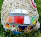 picture of OWL MOSAIC STATUE-bl