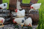 picture of CHICKEN ROOSTER FAMILY STATUE