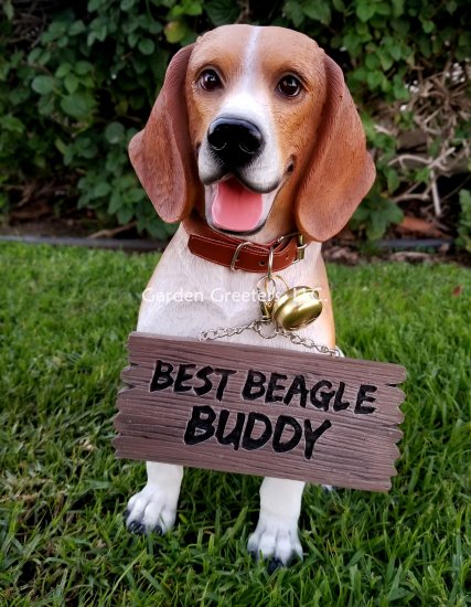 picture of Beagle Dog Statue Beagle Dog Figurine Beagle home decor - Click Image to Close