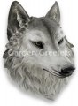 picture of WOLF HEAD WALL MOUNT STATUE