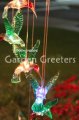 picture of HUMMINGBIRD SOLAR MOBILE with FLOWER TOP