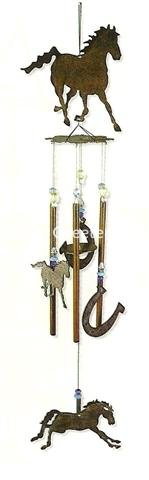 picture of 28" RUSTIC CHIME - HORSE - Click Image to Close