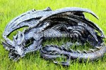 picture of SLEEPING DRAGON GOTHIC STATUE DRAGON FIGURINE