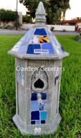 picture of MOSAIC BIRDHOUSE-BL