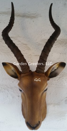 picture of ANTELOPE HEAD WALL MOUNT STATUE - Click Image to Close