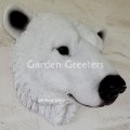 picture of POLAR BEAR HEAD WALL MOUNT STATUE