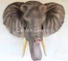 picture of AFRICAN ELEPHANT HEAD WALL MOUNT STATUE