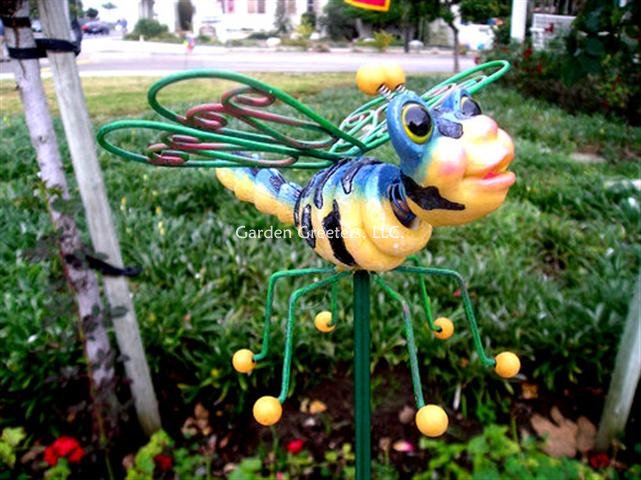 picture of DRAGONFLY GARDEN STAKE - MEDIUM - Click Image to Close