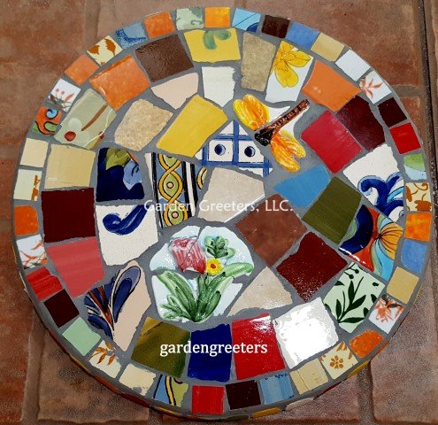 picture of MOSAIC STEPPING STONE MOSAIC WALL ART MOSAIC WALL DECOR-Funk - Click Image to Close