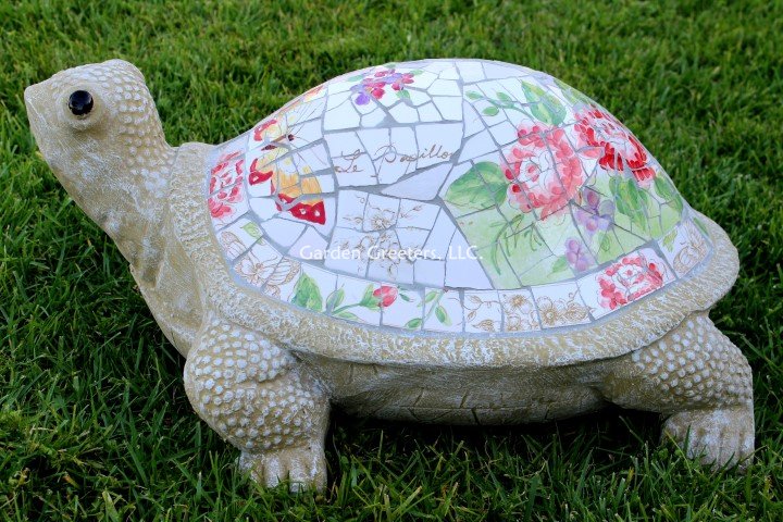 picture of LARGE MOSAIC TURTLE STATUE TURTLE MOSAIC-bt - Click Image to Close