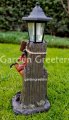 picture of HORSE COWBOY WITH SOLAR LIGHT STATUE SOLAR HORSE COWBOY FIGURINE