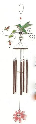 picture of HUMMINGBIRD WIND CHIME - Click Image to Close