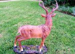 picture of LARGE DEER STATUE 8 POINT BUCK STATUE